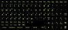 Olcsó Lightning Keyboard Sticker Hun Black-NeonGreen (IT8805)